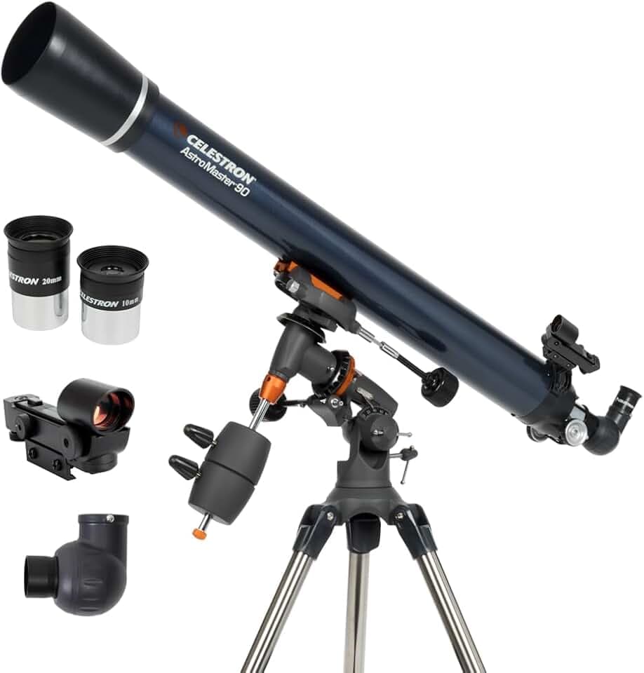 Celestron AstroMaster 90EQ Refractor for Lunar & Planetary Views