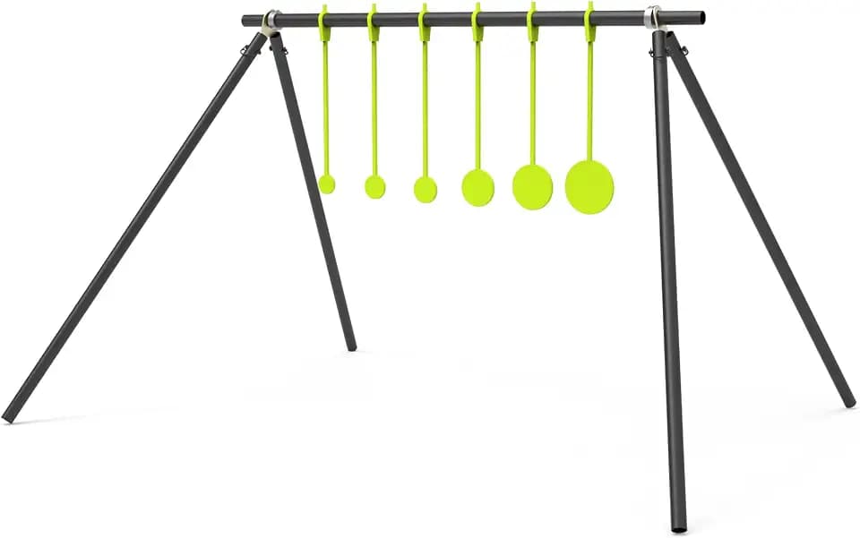 KNINE OUTDOORS 1/4" AR500 Steel Spinning Target for .22 Rimfire with Stand