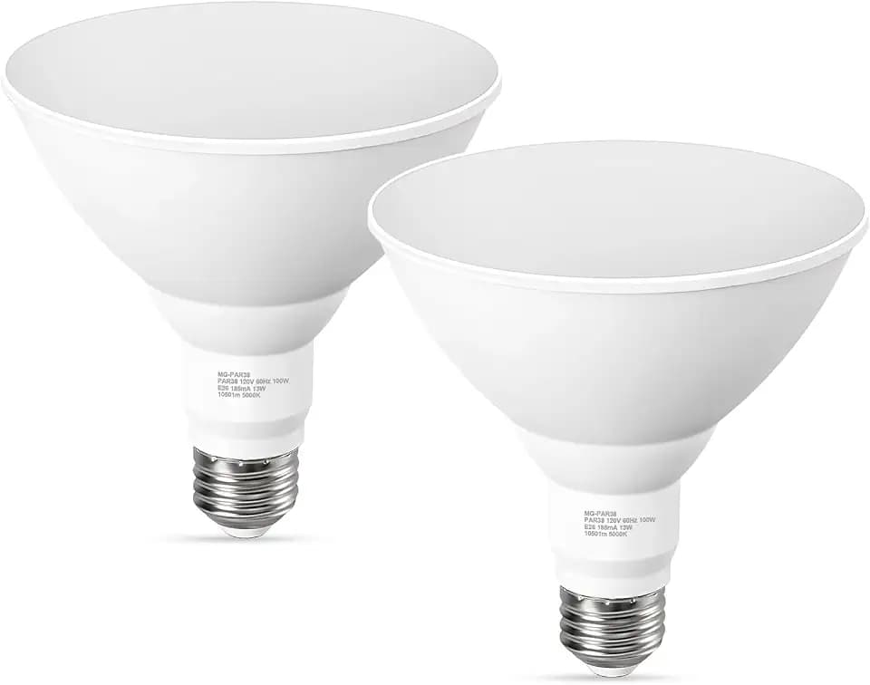 GvvooHome LED Flood Light Bulbs, 100W Equivalent Outdoor Light Bulbs 5000K