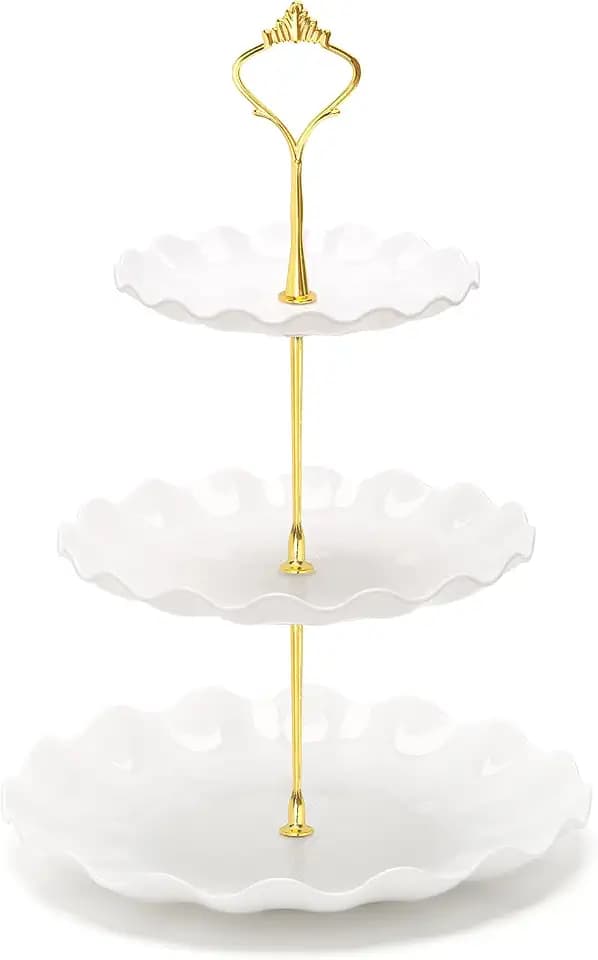 Coitak 3 Tier Cupcake Stand, Plastic Tiered Serving Tray
