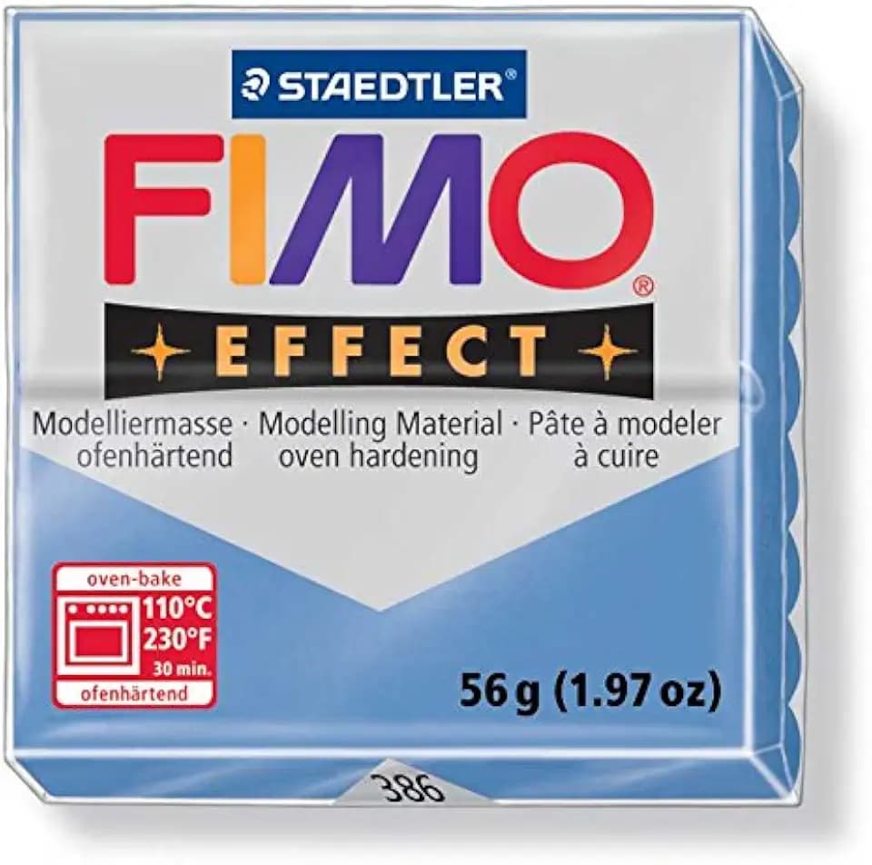 Staedtler Original Clay Effect Modelling Clay"Blauachat (386) Gemstone" (56 G)