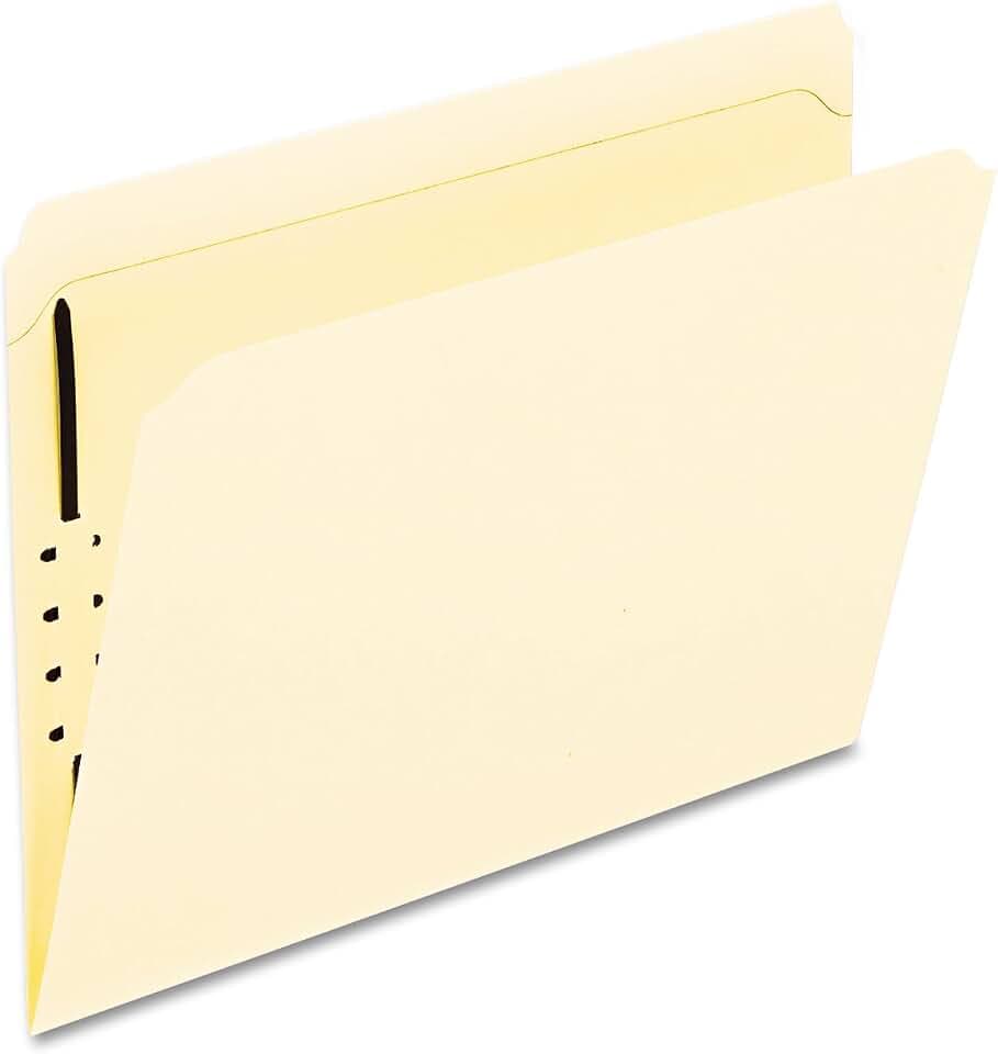 Pendaflex Manila Fastener Folders, Letter Size, 1 Fastener, Straight Cut, 50/BX (FM211)