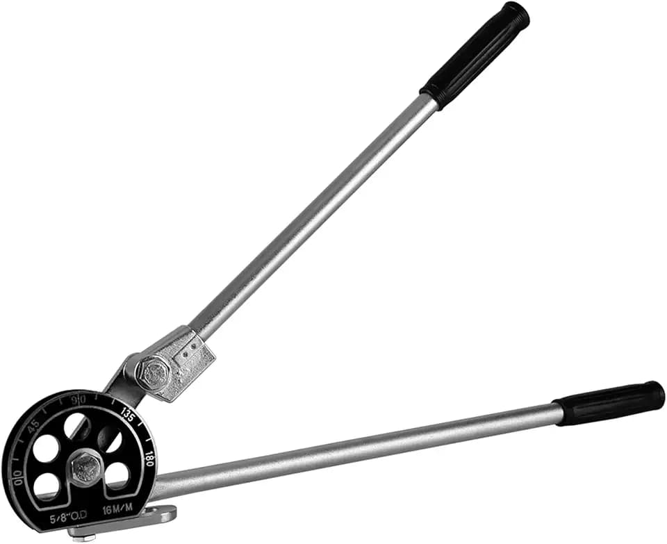 Tube Bender Tool 5/8inch (16mm), 5 180 Degree Manual OD Tubing Bender Heavy Duty Pipe Bender for Brass Aluminum Stainless Steel Pipe