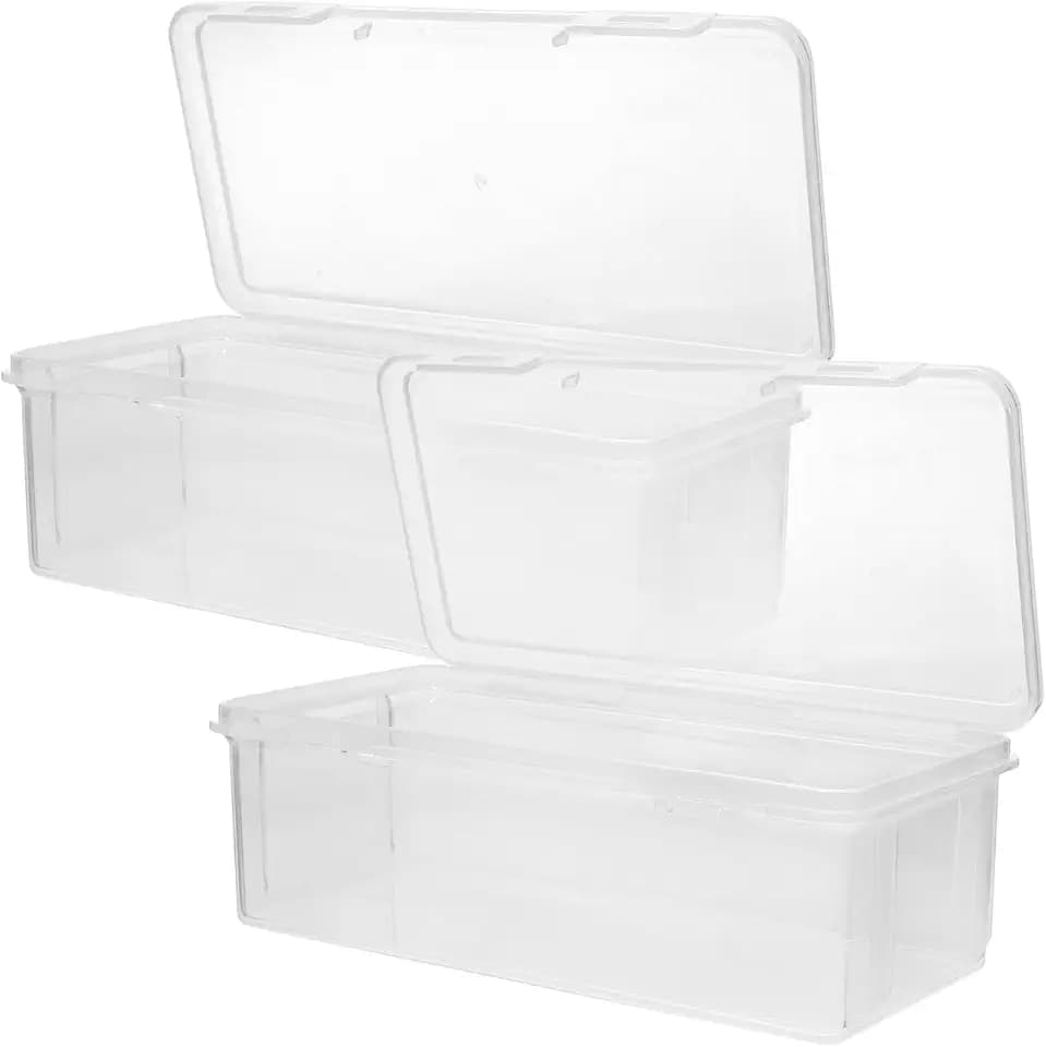 ABOOFAN Bread Storage Container 2-Pack Airtight Bread Holder for Homemade Loaf Kitchen Counter Organization and Food Storage