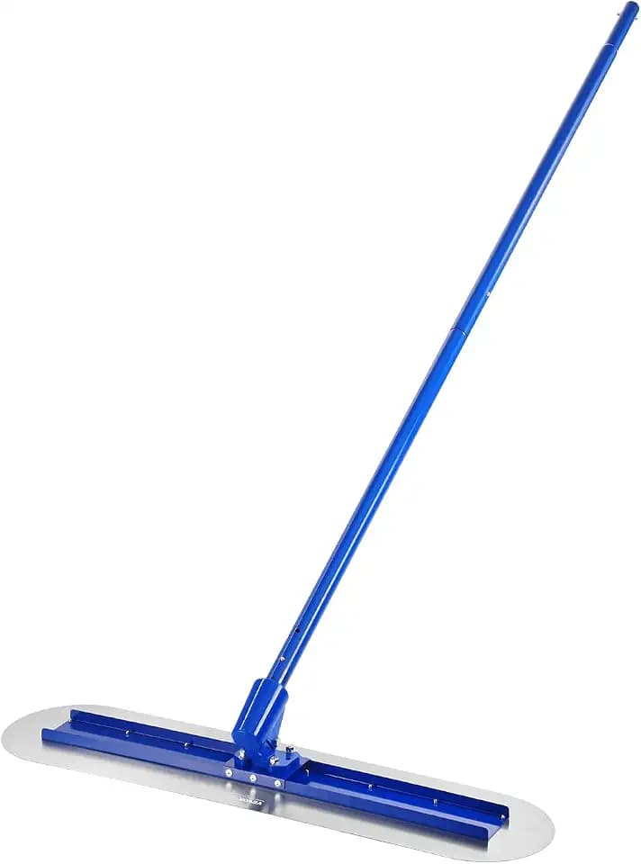 VEVOR Bull Float Magnesium Concrete Float, 47.24 x 11.8 Inch Round End Concrete Float Tool with 4 Aluminum Alloy Replaceable Handles, Cement Finishing Float for Various Industrial Applications