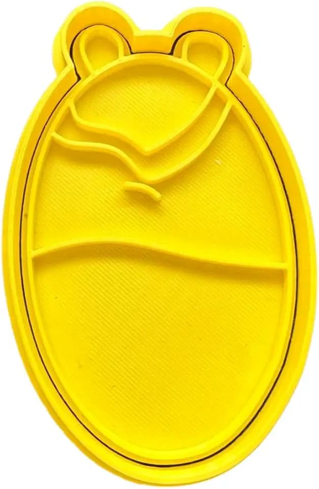 The Cookie Cutter Hub Easter Egg with Bunny Ears Cookie Cutter and Matching Embosser for Cookies Biscuits Clay Baking Decoration