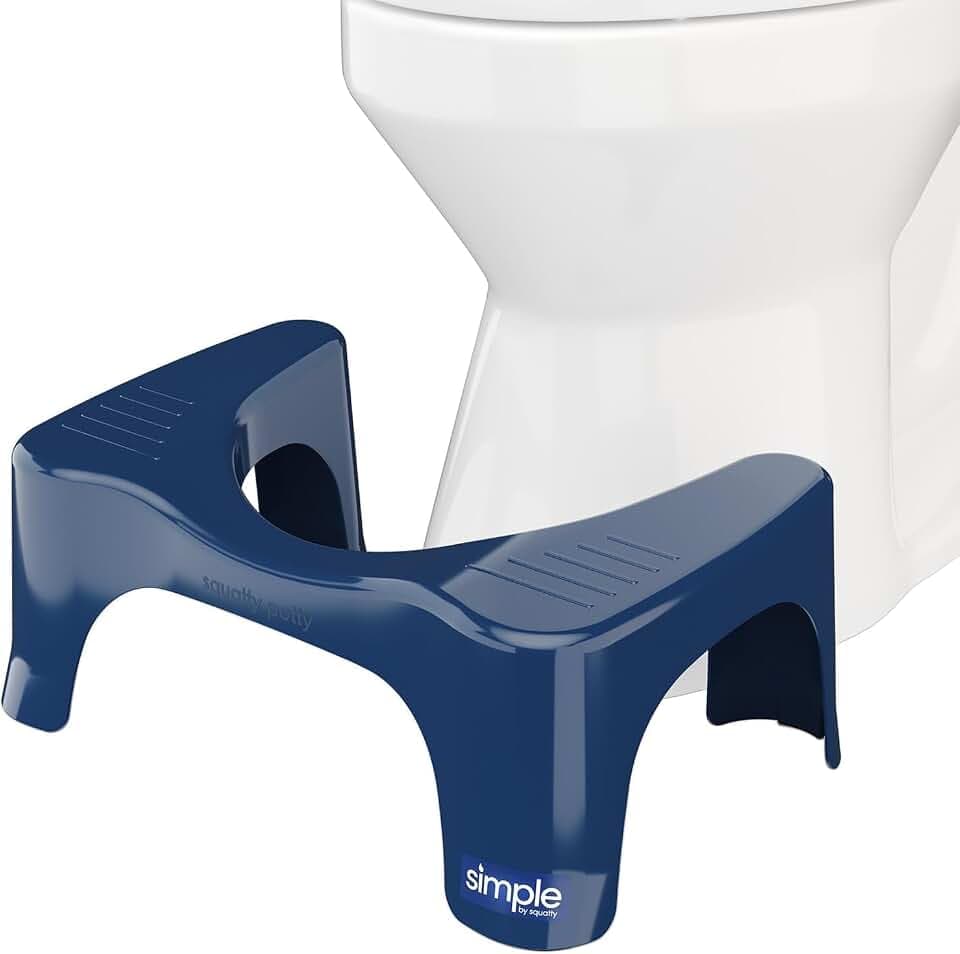 Squatty Potty Simple Curve Bathroom Toilet Stool 7 Inch - Galaxy Blue