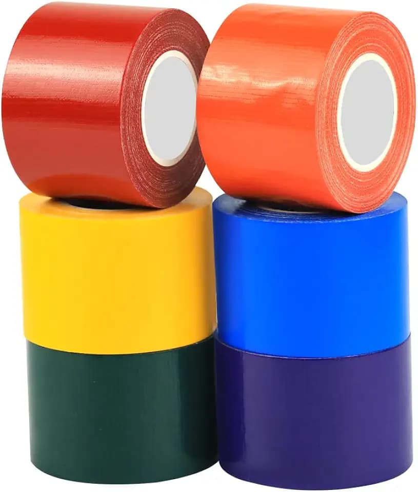 Rainbow Colored Duct Tape,10yard x 2inch Heavy Duty Rainbow Waterproof Colored Tape, Waterproof & Tear-Resistant for Crafts, Repairs, DIY Projects, Home & Outdoor Use