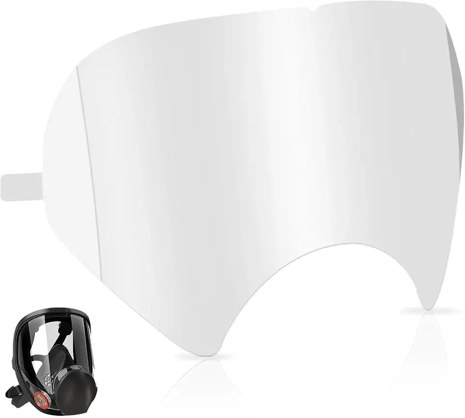 50 Pack Peel Off Lens Cover Compatible for 3M Respirator Masks Full Face