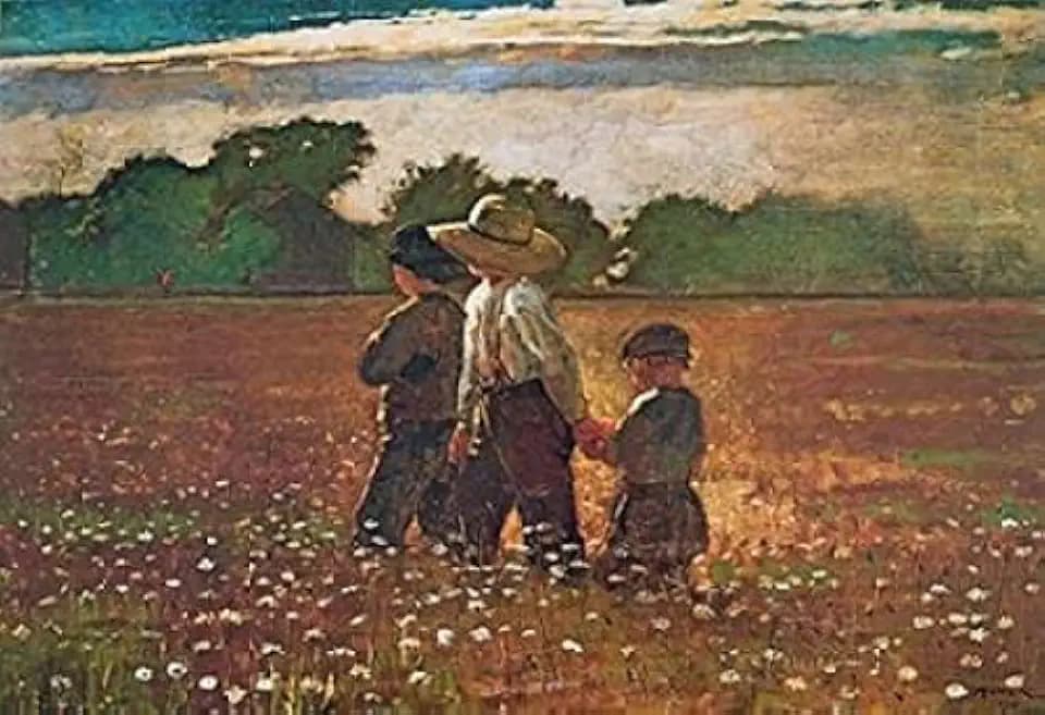 Posterazzi In The Mowing Poster Print by Winslow Homer, (12 x 18)