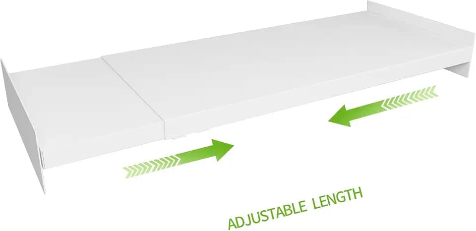 Expandable Closet Shelf Organizer, Adjustable Shelves, Small 1 Pack