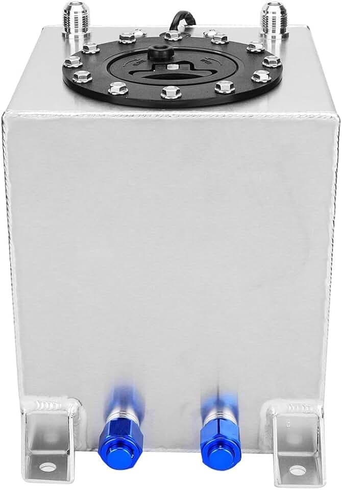 Aramox Aluminium Gastank, 2,5 Gallonen / 9,5 l Universal Aluminiumlegierung Brennstoffzellen Gastankfüllstand Sender Autozubehör