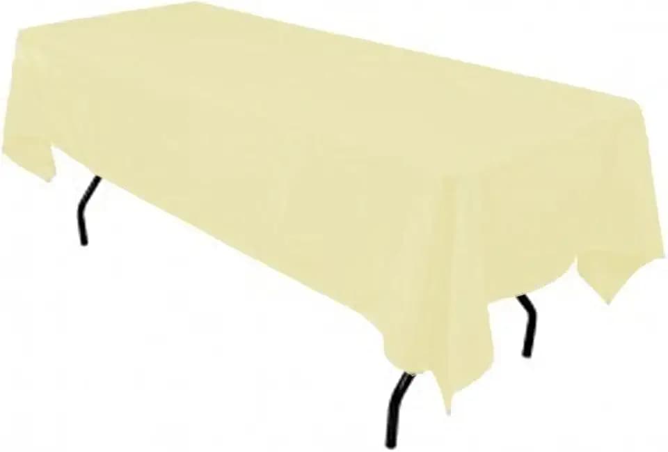 by ADD&Ship Rectangular Polyester Tablecloth 60x102 (Light Yellow)