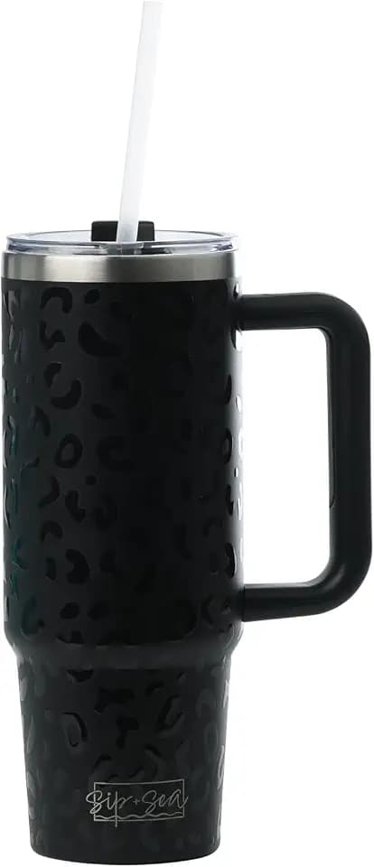 Sip + Sea Cayman 30oz Stainless Steel Tumbler with Handle, Lid & Straw – Double Wall Vacuum Insulated Travel Mug