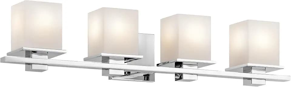 Kichler Tully 4-Light Bathroom Vanity Light, Chrome