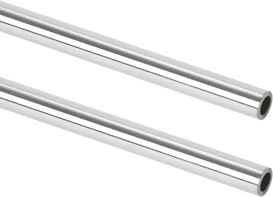 A-KARCK 1" OD 304 Stainless Steel Tube, Round Straight Steel Pipe Metal Tubing 12" Length 1.5mm Wall Thickness 2PCS