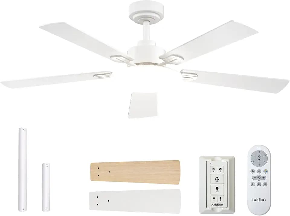 addlon 52 Inch Ceiling Fans with Lights and Remote Control, Wall Switch