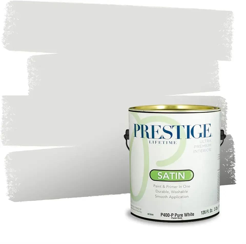 Prestige Paints Interior Paint and Primer In One, 1-Gallon, Satin, Comparable Match of Valspar* Comet Dust*
