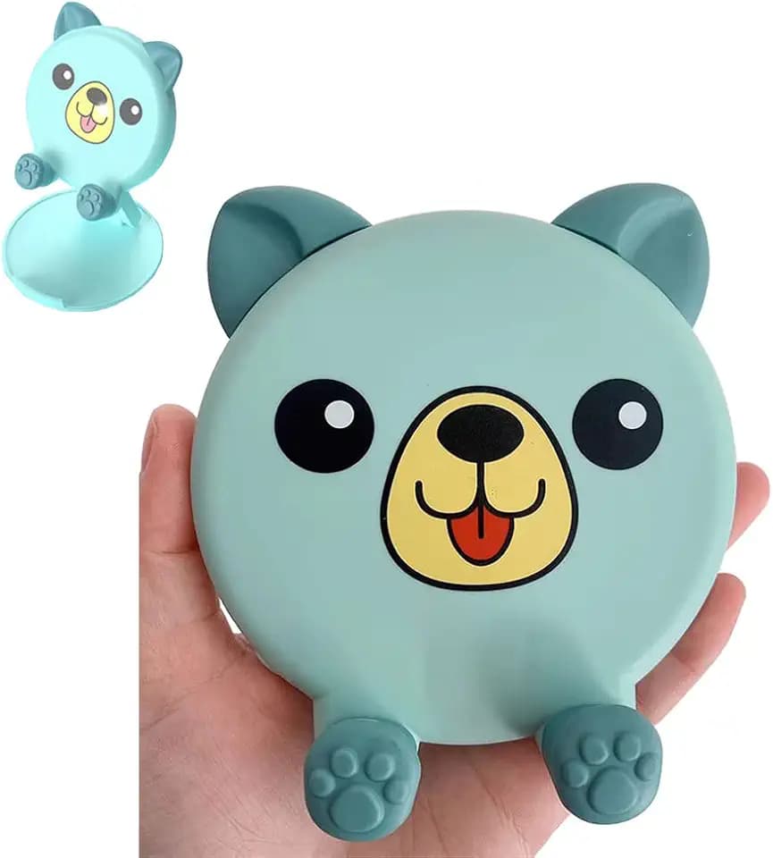 Cute Animal Desktop Mobile Phone Holder Creative Cartoon Tablet Office Decor Foldable Desk Stand Mounts Adjustable Smartphone Dock for Universal Smartphones Mobile Phone and Tablets (Dog)