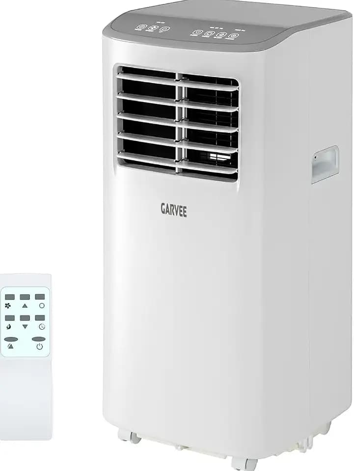 Garvee 8,000 BTU Portable Air Conditioner, 3-in-1 Portable AC Unit with Remote Control, Cool, Dehumidifier & Fan Modes for Rooms up to 350 sq.ft, with Sleep Mode, 24 Hours Timer, and Window Kit