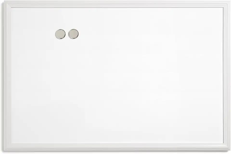 U Brands Farmhouse White Frame, 20 x 30 in, Magnetic Dry Erase White Board