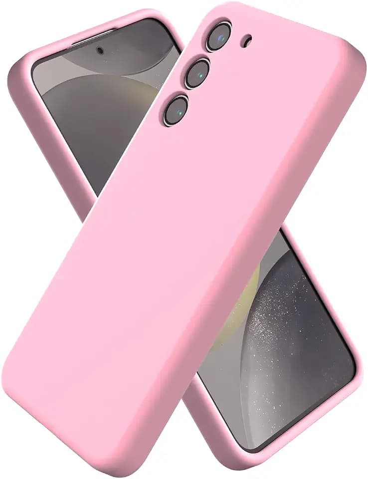 CUZMIGO Liquid Silicone Case for Samsung Galaxy S23, Chalk Pink
