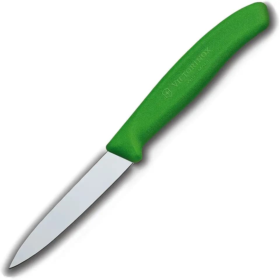 Victorinox 3.25 Inch Swiss Classic Paring Knife with Straight Edge, Spear Point, Green