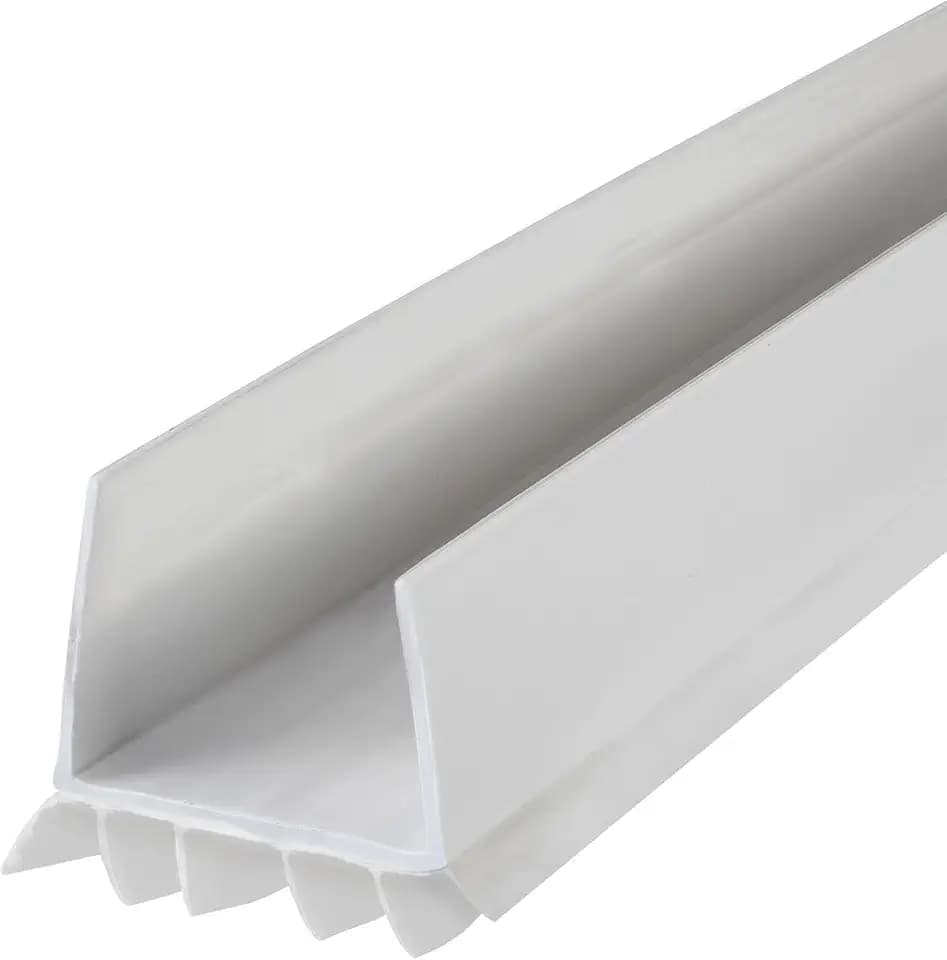 M-D Building Cinch® Slide-On U-Shape Vinyl UDS, White, 36in 2pk