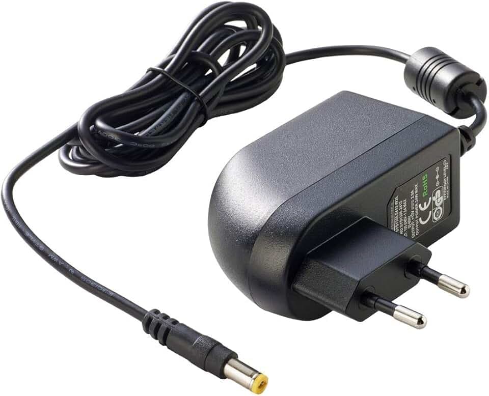 PremiumCord Universelles Netzteil 230V / 12V / 2A, AC/DC-Netzteil, Netzadapter und Stromkabel für Router und andere 12V-Geräte, 5,5 mm/2,1 mm Ausgangsstecker, Kabellänge 1,8 m