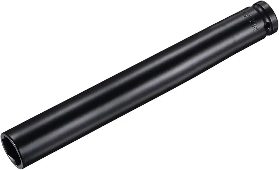 uxcell 1/2" Drive 19mm Deep Socket 6-Point Metric 8" CR-V Steel