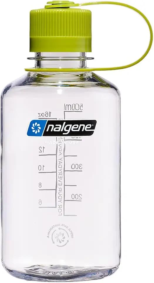 Nalgene 16 oz Narrow Mouth Water Bottle, Clear