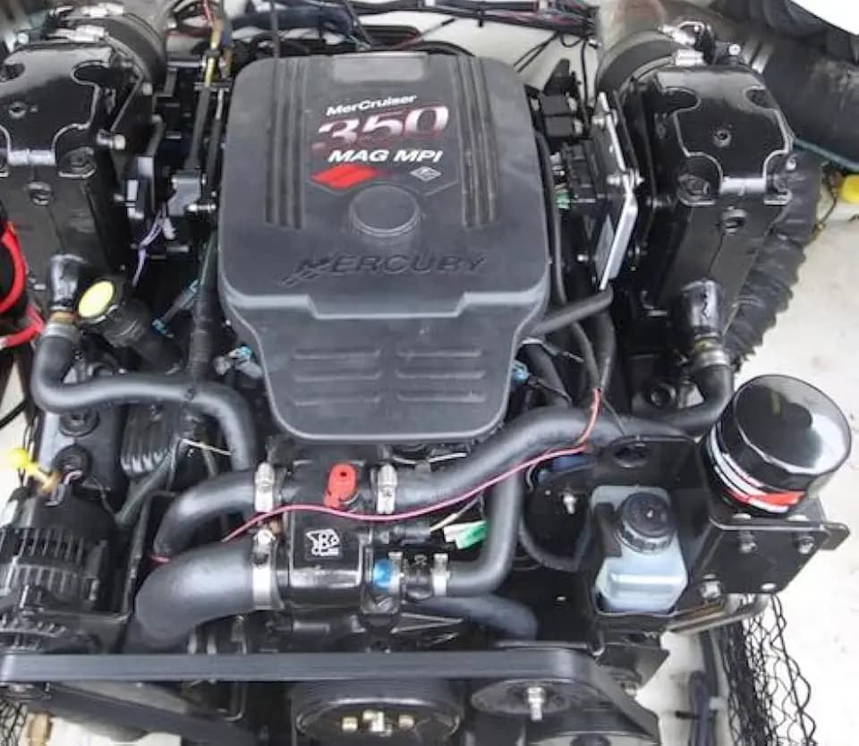 5.0L 5.7L 6.2L MAG MPI 350 w/BRAVO Mercruiser Quicksilver OEM Service Kit; Fuel & Oil Filter(s), Impeller, & AC Delc Spark Plugs - Master kit includes Distributor Cap/Rotor & Plug Wires