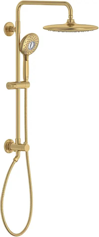 American Standard 24" Spectra Versa Shower System, Rain Head, Brushed Gold