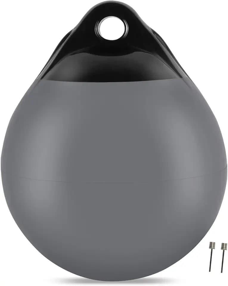 10/12/15 inch Boat Buoy Balls Anchor Buoy Float Round Boat Fenders,Vinyl Inflatable Boat Mooring Buoys,Boat Buoys Bumpers for Docking/Anchoring/Marking - Multi Color Optional (1,2,4 Pack)