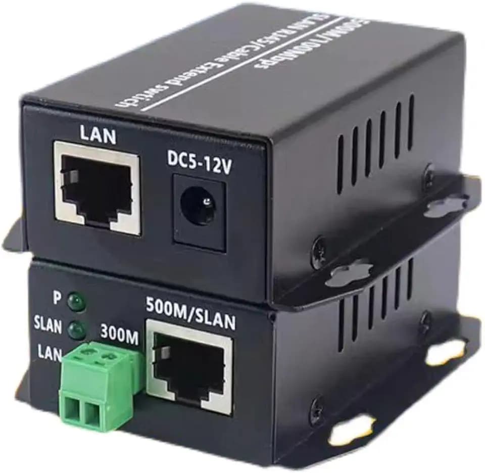 Glasfaser-Ethernet-Medienkonverter, Ethernet-Extender über verdrillte Telefonleitung, RJ45-LAN-Netzwerk-Booster