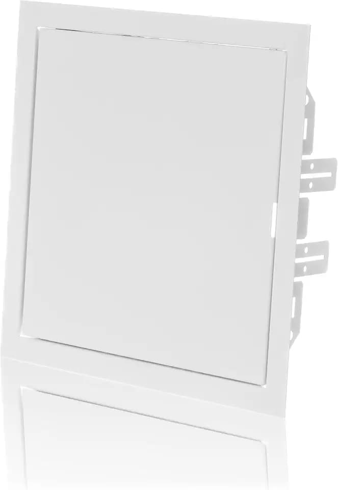 Metall Revisionstür 200x200mm - Weiß Revisionsklappe aus Verzinktem Stahl - Wartungsklappe, Inspektionsklappe, Wartungskontrollklappe