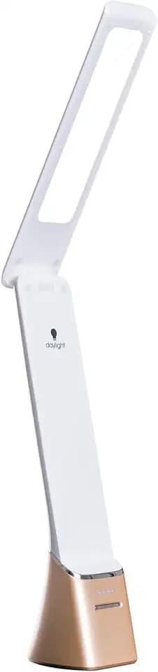 Daylight Company Smart Go Portable Lamp, Ideal for Reading, Light Therapy, Everyday Tasks, Crafts, Desk Work, DIY, Led, Chargeable lamp, 95+ CRI, 1 Count (Pack of 1), White
