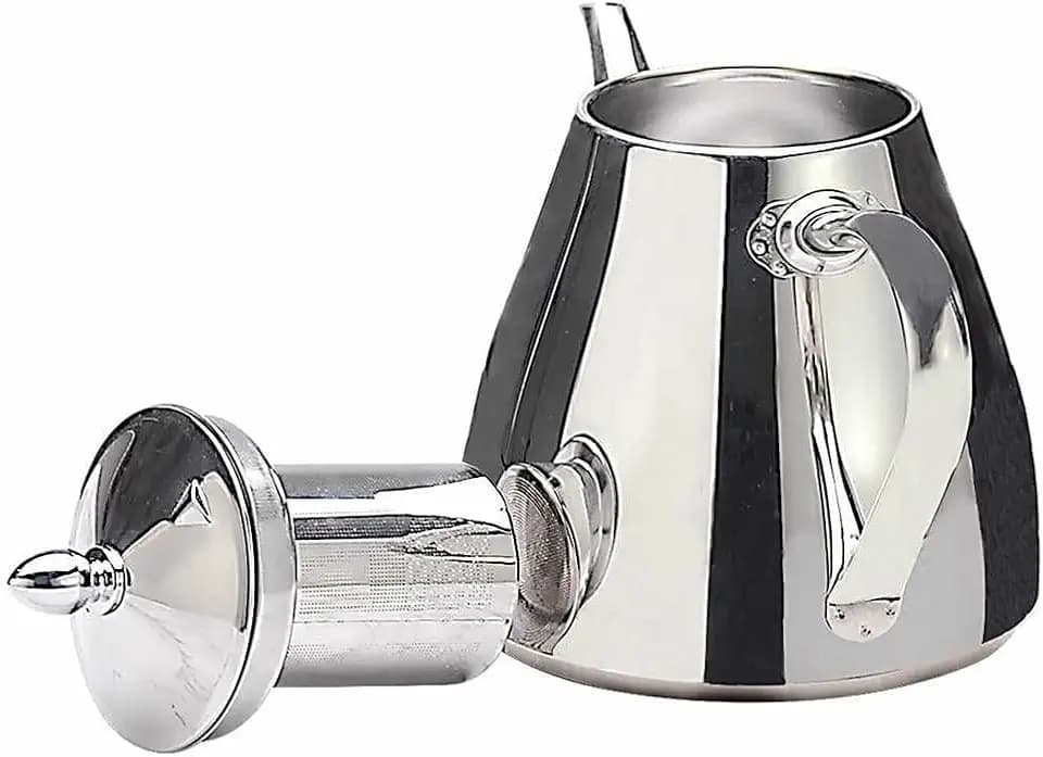 SANQIAHOME Stainless Steel Teapot with Infuser 2000ml