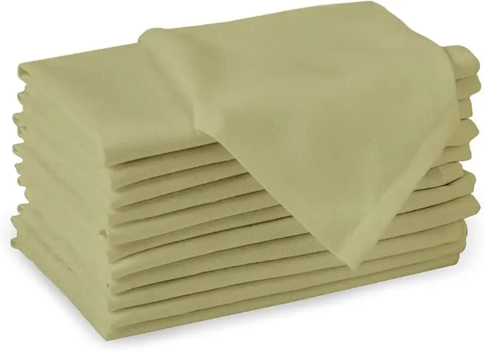 Encasa XO Cloth Napkins, Washable, Reusable Cotton 17"x17"