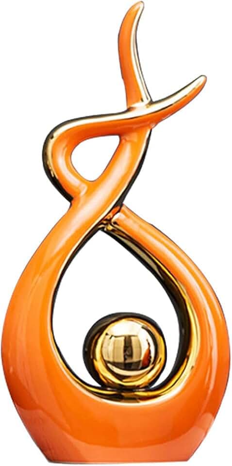 Norrclp Home Decor Modern Abstract Art Ceramic Statue Table Decor (Large)