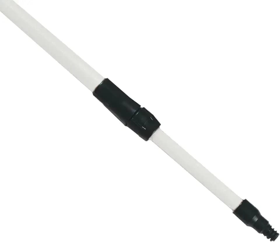 SPARTA 4102002 Spectrum Fiberglass Broom Handle, Mop Handle, Replacement Handle With Acme Threaded Tip For Commercial Cleaning, 4.5 To 8 Feet, White