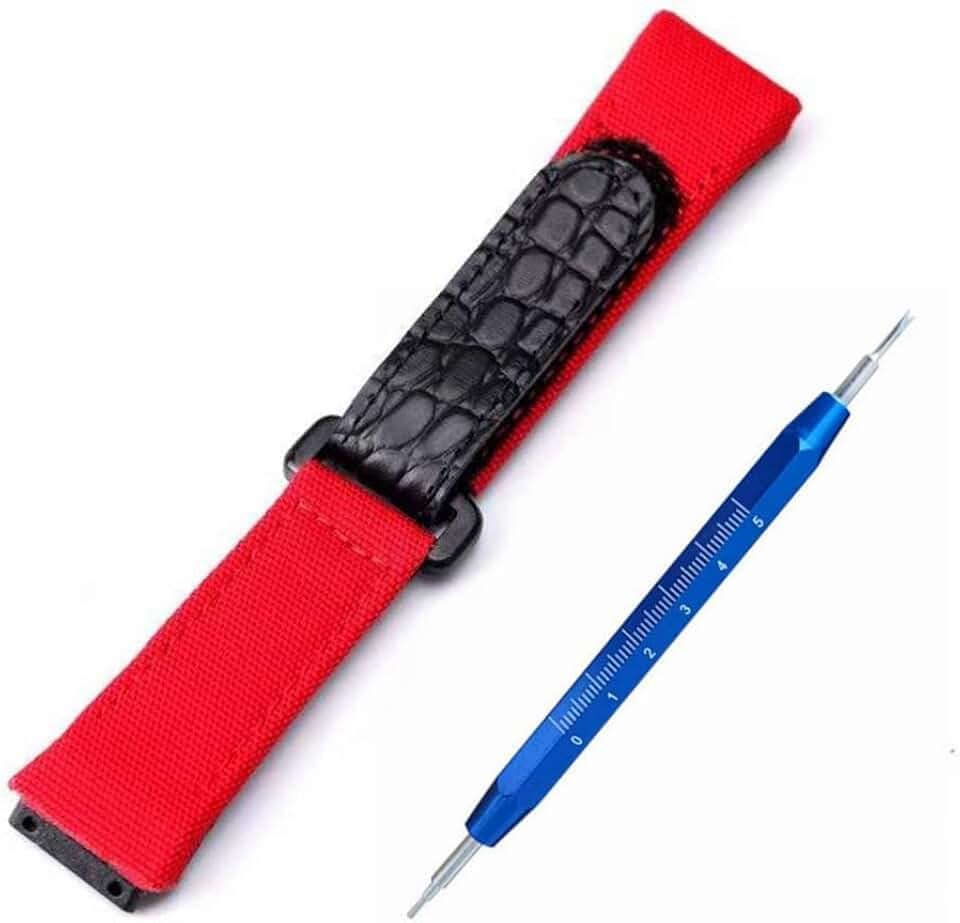 Kevisae 25mm Nylon Watch Band/Canvas Watch Strap Compatible with Richard Mille RM50/53 Watch strap- Richard Mille Watch Band Strap