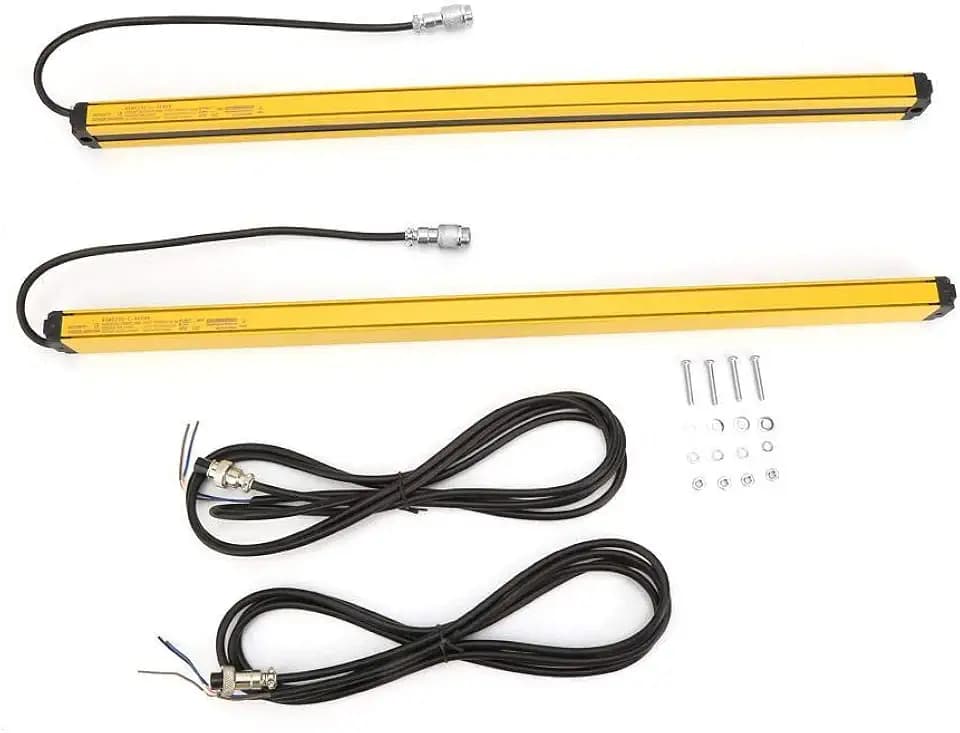 Light Curtain Sensor Switch 12 Beams Safety Light Grating Security Device DC10-30V (BEM1240-C-440NB)
