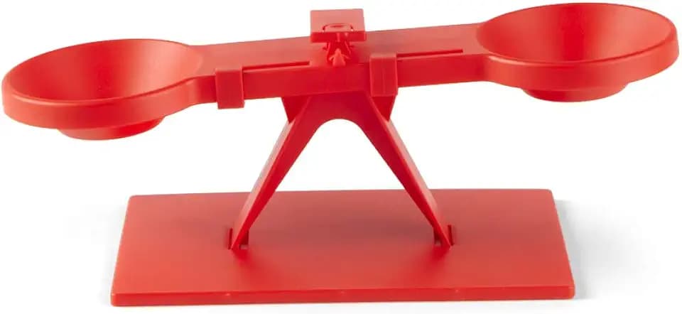 hand2mind Student Balance, Plastic Fulcrum Scale to Teach Mass & Measurement, Basic Economical Balance Scale for Kids