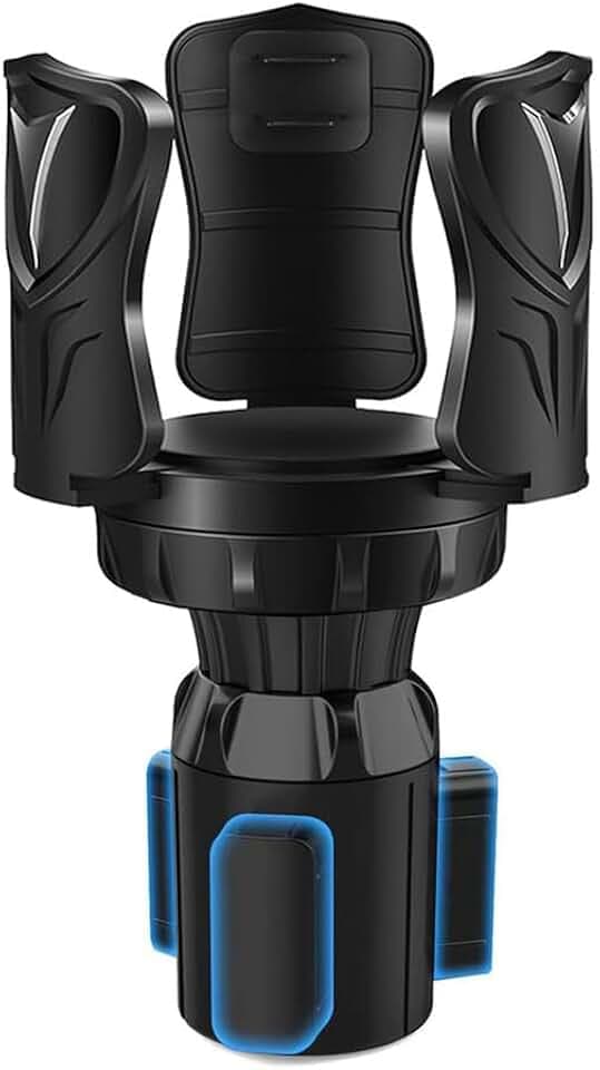Auto-Becherhalter-Expander mit Untersetzer und verstellbarer Basis, universeller automatischer erweiterbarer runder Becheradapter für Yeti Hydro Stanley Owal Trinkgläser, Wassergetränke, Kaffeeflasche