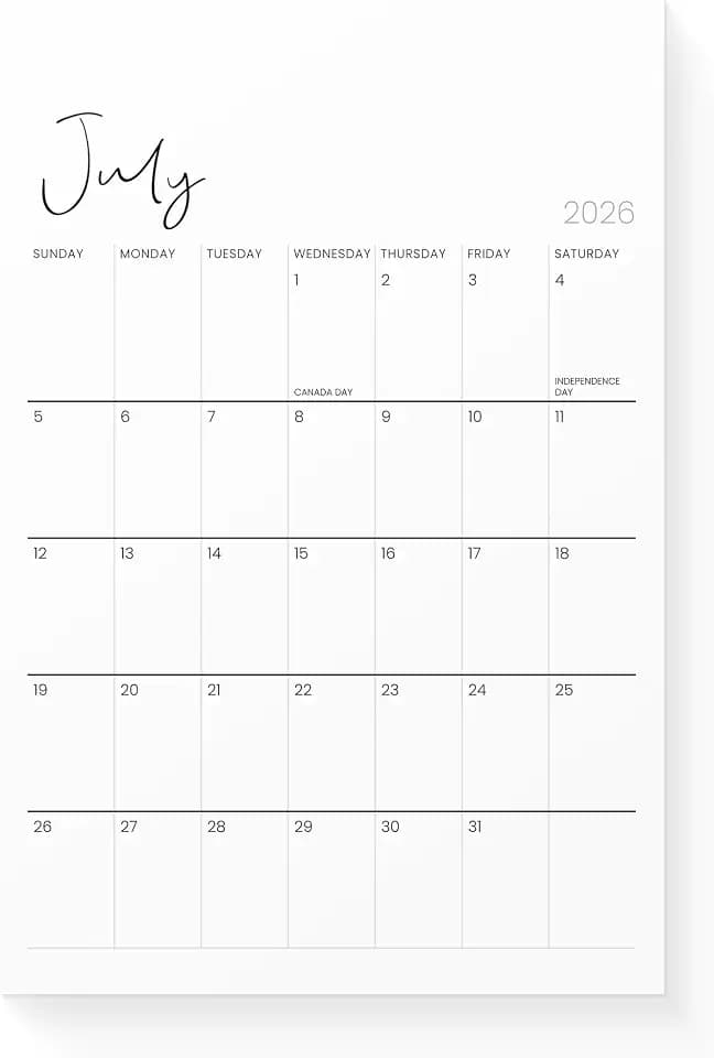 Karto Magnetic Calendar 2026-2027 6x9 in - Cursive
