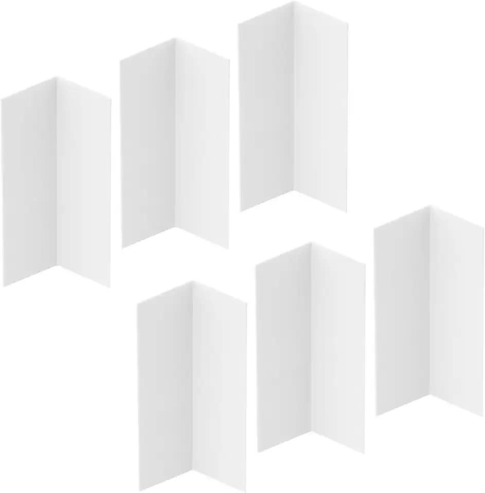 Prime-Line Vinyl Corner Shield, White, 2-3/8 x 48 (6 Pack)
