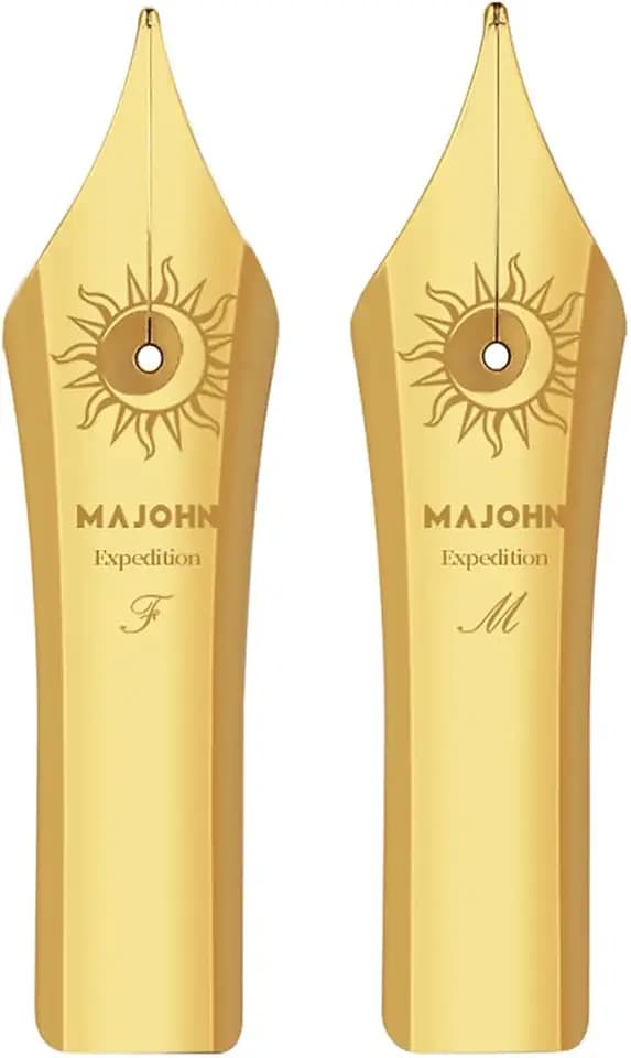 erofa 2PCS Majohn NO.8 Fountain Pen Nib F, M Size Compatible with Majohn NO.8 P139, P140 Fountain Pen