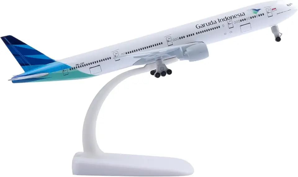 1:300 Scale Model Plane Indonesia 777 Metal Alloy Die-cast Airplane for Gift and Collection