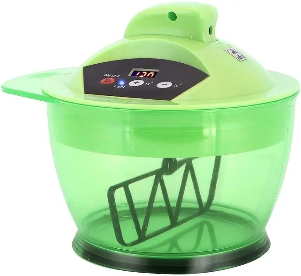 Hair Color Mixing Bowl, Electric Dyestuff Mixer Automatic Dye Cream Blender Hair Coloring Dyeing Kit for Hair Salon Home Use(Green)
